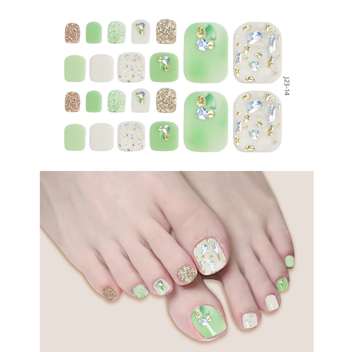 ネイルシール フット ペディキュア 足 貼るだけ 簡単 ジェルネイル 3D