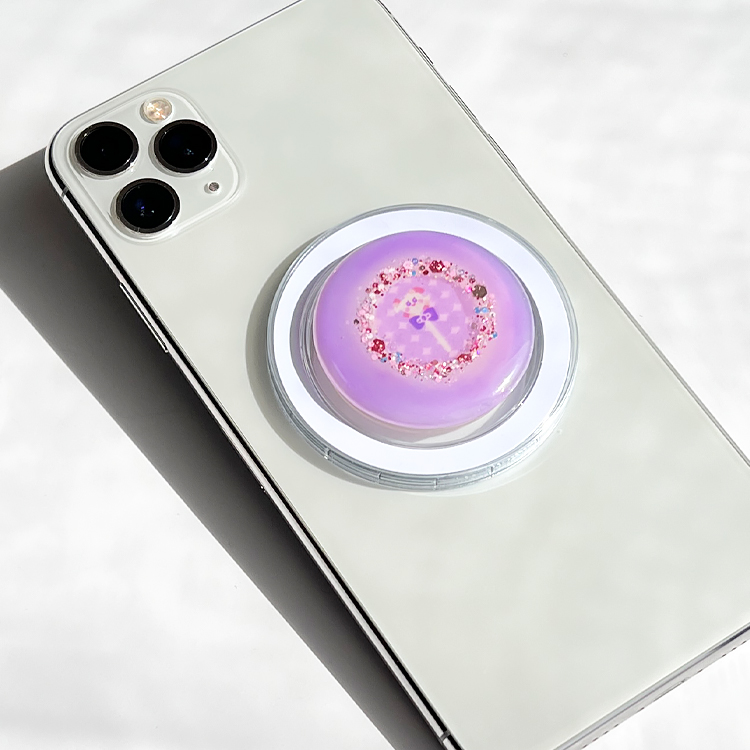 スマホグリップ Magsafe マグセーフ キャラクター メタルリング付き