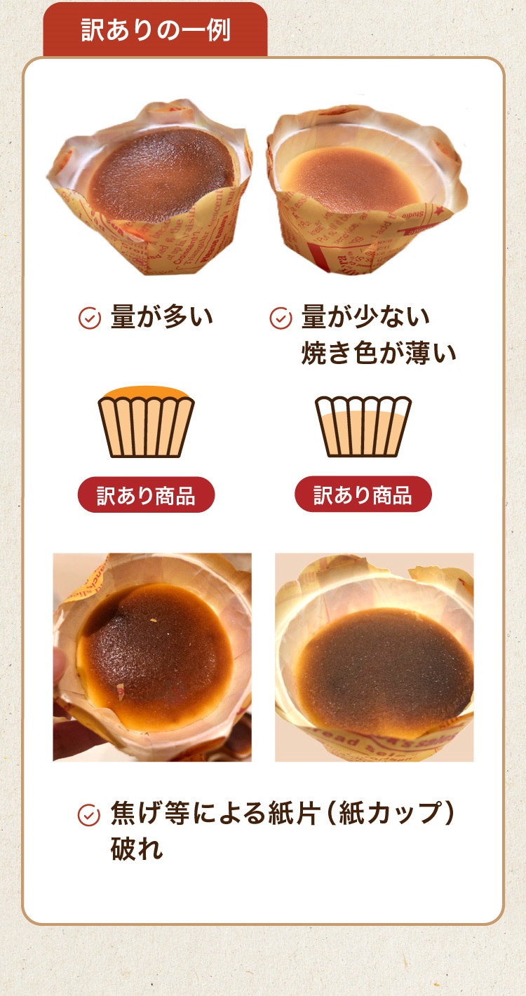 おひとり様用訳ありスイーツお試しセット