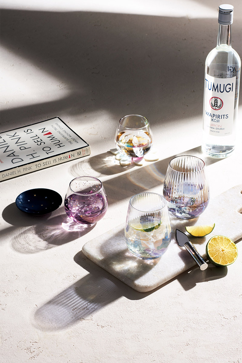 Prism 食器セット グラス 420ml 2個組 ソーダガラス プリズム