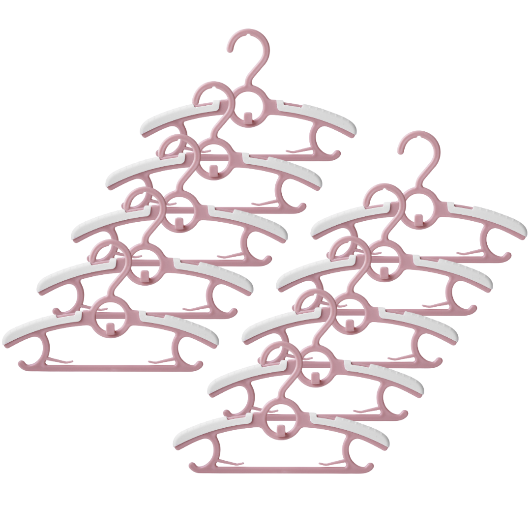 キッズ ベビー 装飾 ハンガー セット ビーズ 子供 パンツハンガー ハンガー 子供用 10本セット ベビーハンガー 伸縮式 子供服ハンガー キッズハンガー 連結フック 多機能 まとめて干せる 省スペース 小さめ  滑りにくい 洗濯