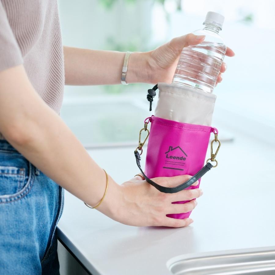 ペットボトルホルダー おしゃれ 600ml 大きめ 保冷 ハンドル