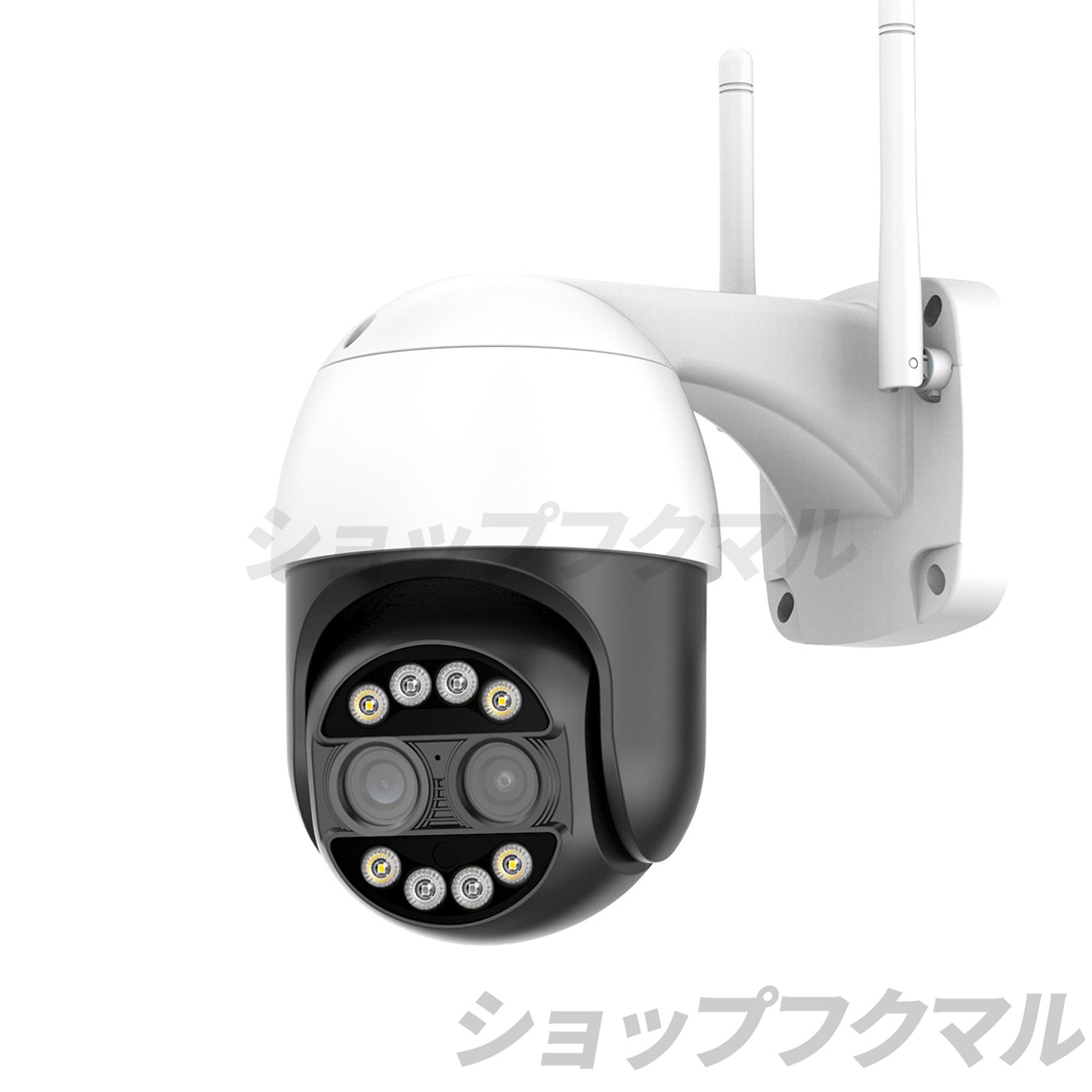 防犯カメラ 屋外 ワイヤレス WIFI 最大800万画素 8倍光学ズーム 2眼レンズ 自動追跡 夜間撮影 遠隔監視 マイク内蔵 SDカード録画 防水 ダミー 監視カメラ 家庭用 |  | 01