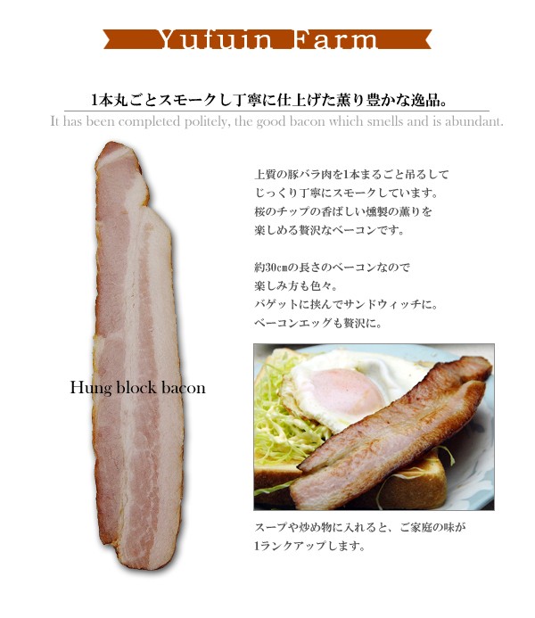 ベーコン，ブロック