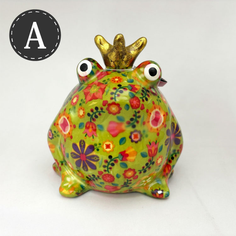 POMME PIDOU ポンピドゥ 貯金箱 AS302-095 9.5cm 陶器製 かえる カエル