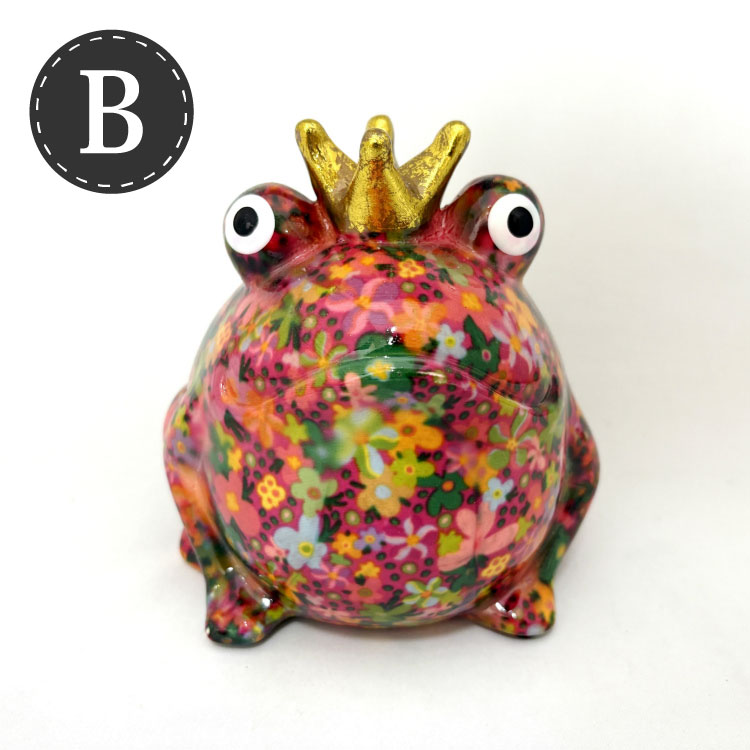 POMME PIDOU ポンピドゥ 貯金箱 AS302-180 W13cm 陶器製 かえる カエル