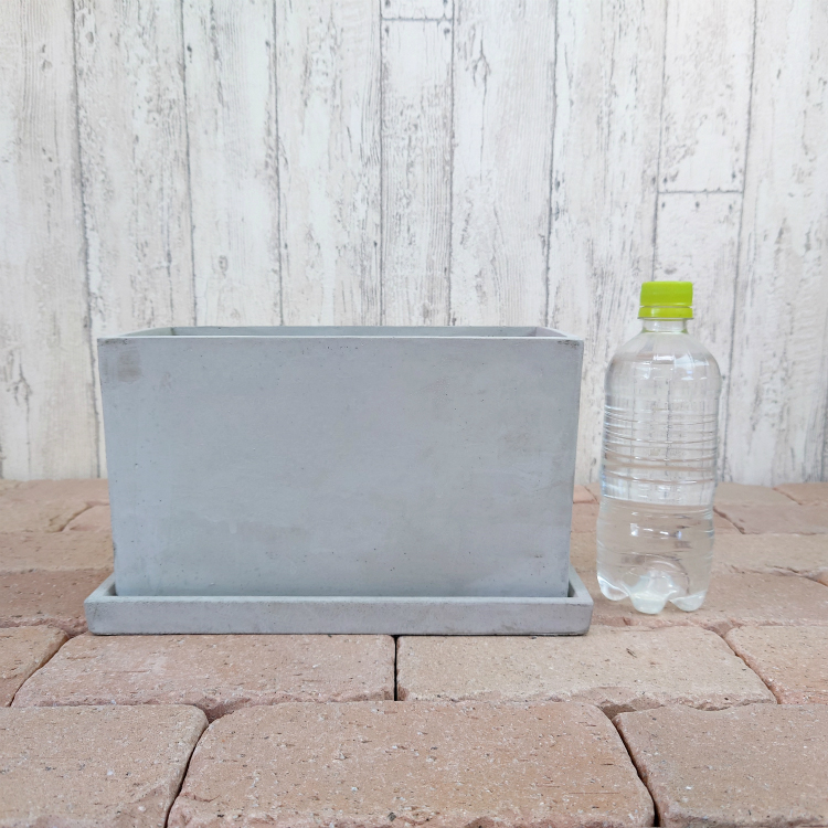 植木鉢 おしゃれ コンクリートポット CC018-270 12cm x 27cm 鉢底穴