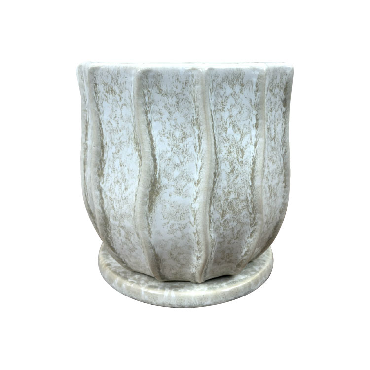 植木鉢 おしゃれ 陶器鉢 サティポット MM039-150 5号(15cm) 鉢底穴有り