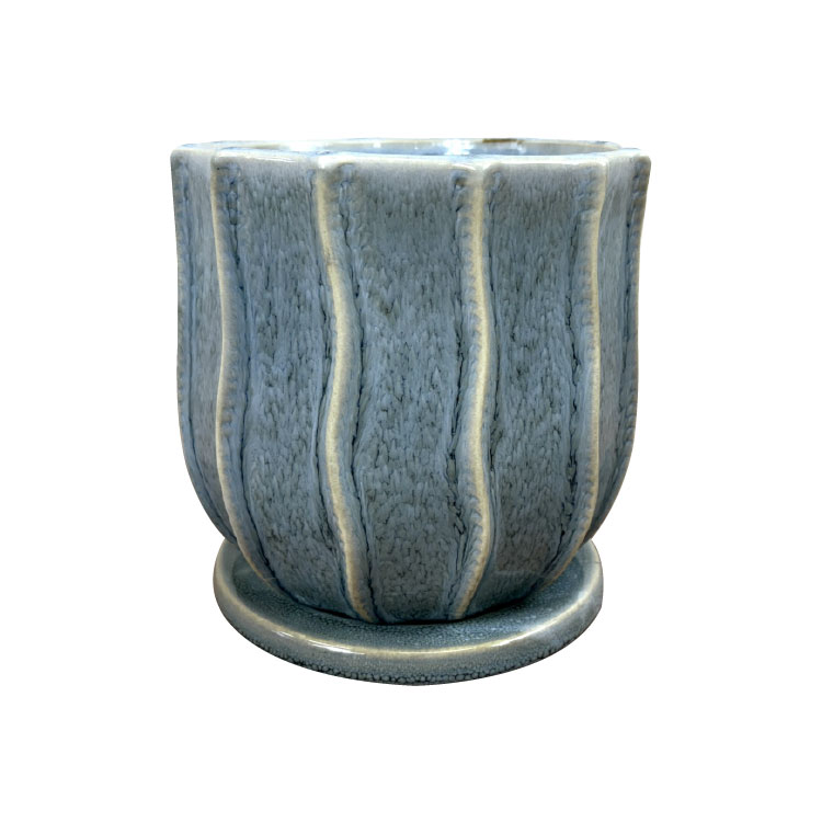 植木鉢 おしゃれ 陶器鉢 サティポット MM039-150 5号(15cm) 鉢底穴有り