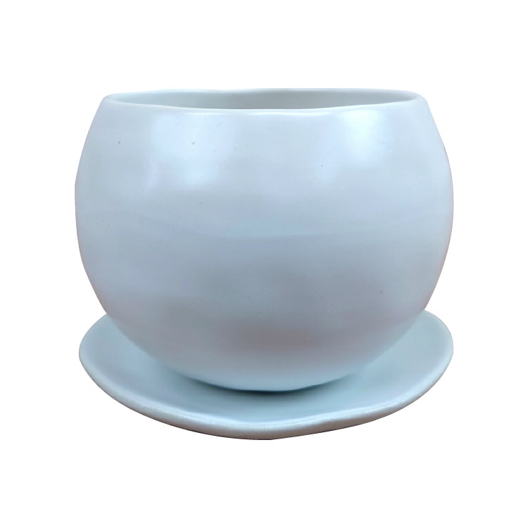 植木鉢 おしゃれ 陶器鉢 卵型ポット MM069-085 3号(8.5cm) 鉢底穴有り