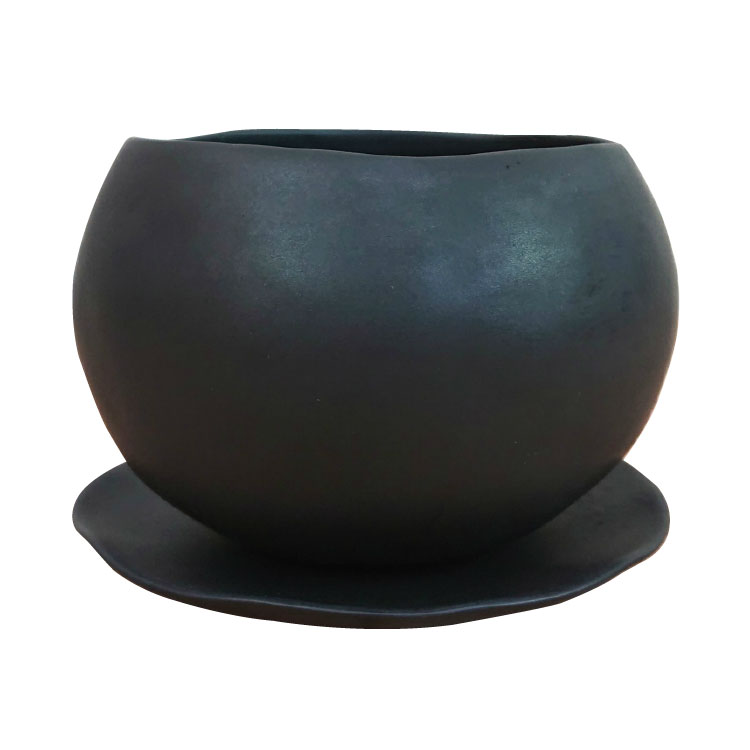 植木鉢 おしゃれ 陶器鉢 卵型ポット MM069-115 4号(11.5cm) 鉢底穴有り