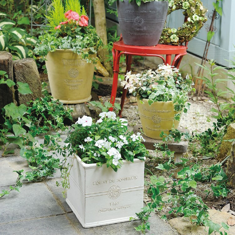 植木鉢・おしゃれ・テラコッタ ガーデンデザインポット UN208