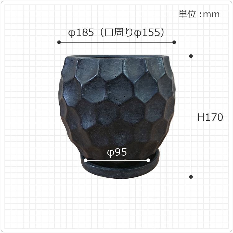 植木鉢・おしゃれ・テラコッタ 六角模様がおしゃれな植木鉢 UN448-185 6号(18.5cm) 鉢底穴有り 受け皿付き :UN448-185:植木鉢 とテラコッタの専門店 鉢人 - 通販 - Yahoo!ショッピング