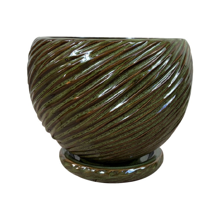 植木鉢 おしゃれ 陶器鉢 アスロープポット YD019-200 6.5号(20cm) 鉢底