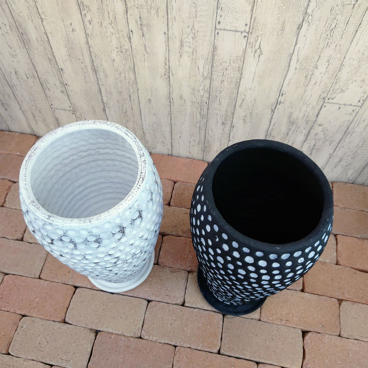 植木鉢 おしゃれ 陶器鉢 ドットトールポット YS1897-255 8.5号(25.5cm