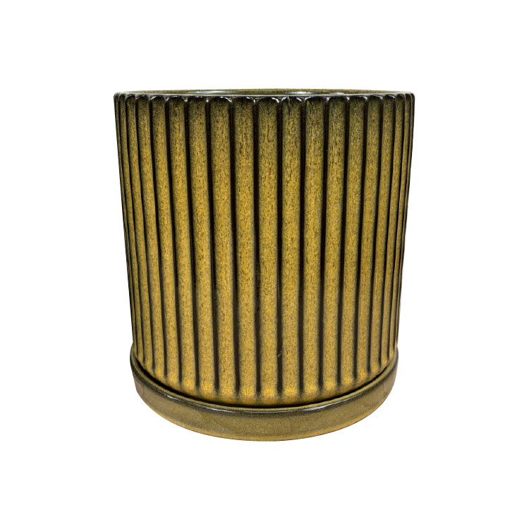 植木鉢 おしゃれ 陶器鉢 ストライプカラーポット YS2850-300 10号(30cm