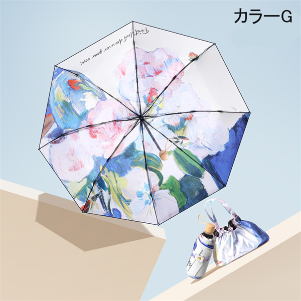 同色収納袋付き 8本骨 日傘 雨傘 レディース メンズ 折り畳み傘