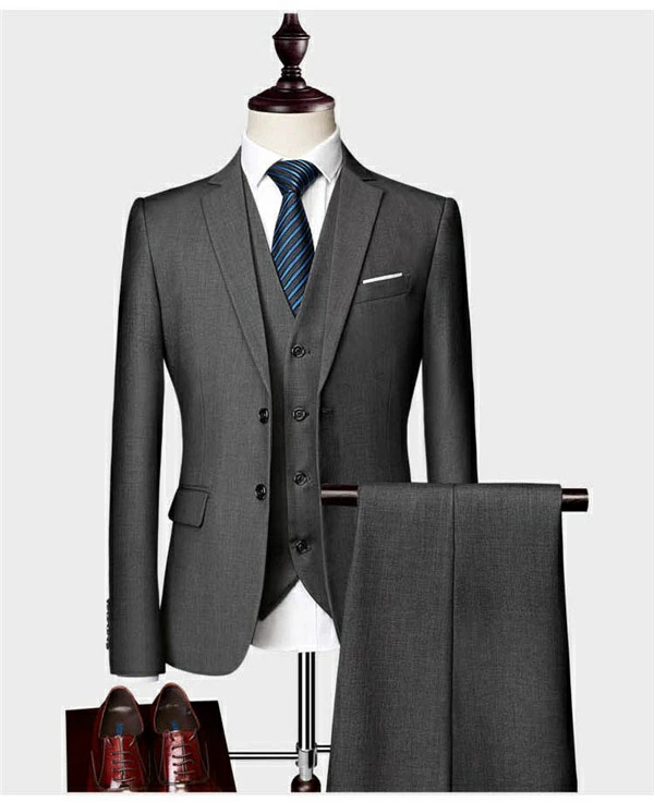 M-7L メンズスーツ 大きいサイズ 10色 スリムスーツ パンツスーツ 2点