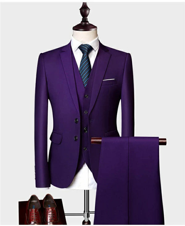 M-7L メンズスーツ 大きいサイズ 10色 スリムスーツ パンツスーツ 2点