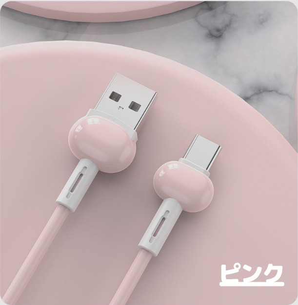 マカロンケーブル Type-C USB 3A 3a 急速充電 1m 1.5m 2m Type-CtoUSB 通信ケーブル データ伝送 android apple ipad PC スマホ type-c usb ケーブル 1 1.5 2｜shop-jtm｜04