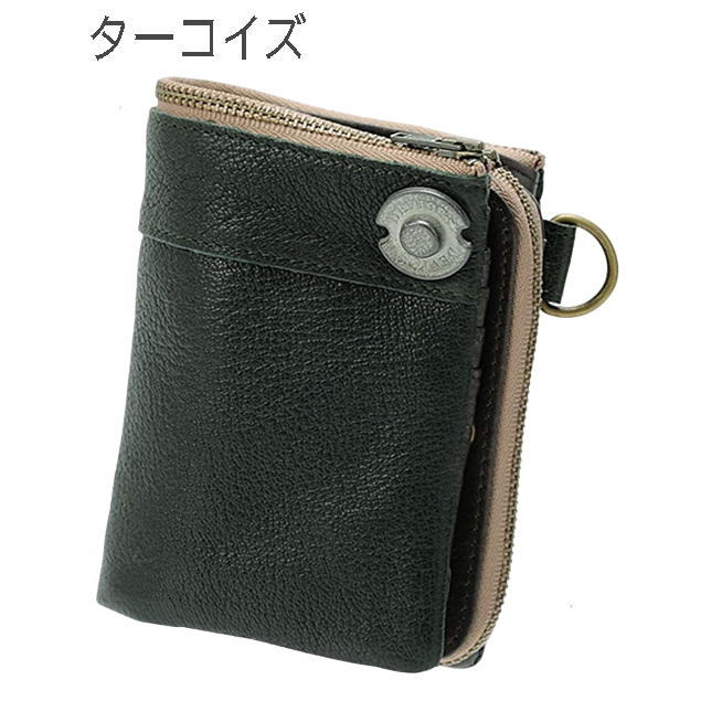 財布 メンズ財布  デバイス メンズ二つ折れ財布（小銭入れあり）ヴィンテージ仕上げ DKW17058 ラム革 ヴィンテージ カジュアル  収納 多機能 |  | 03