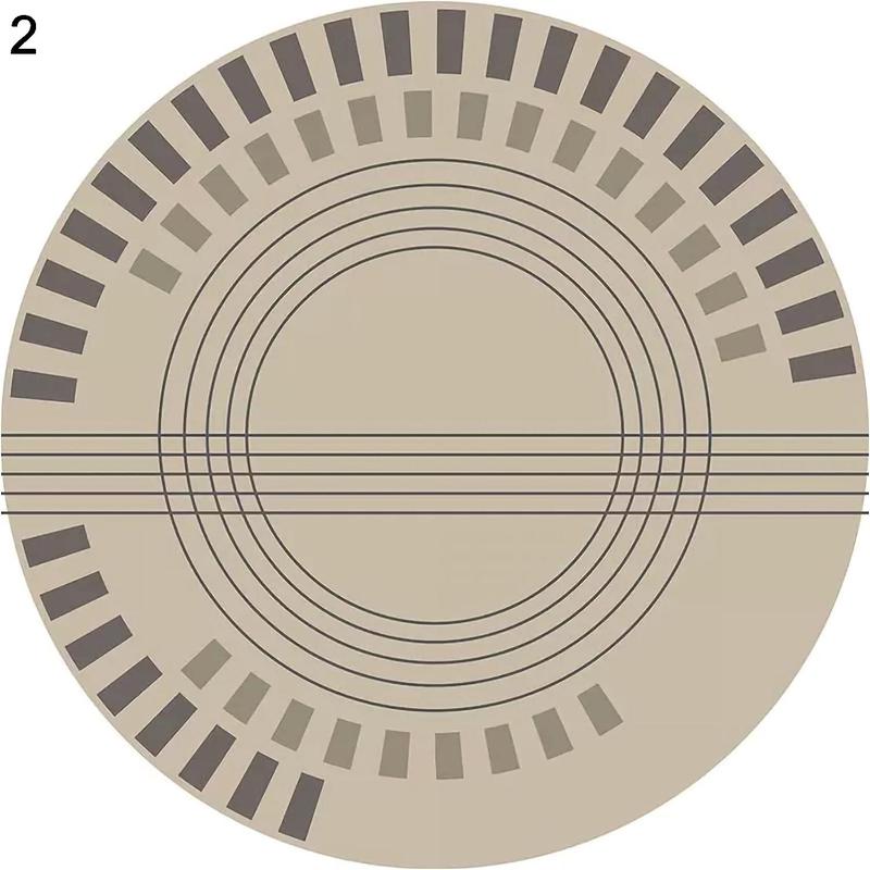 リビングルームカーペットマルチカラーラウンドハンドステッチ本革ピアノカーペットノンスリップパッド、ベッドサイドスタディオフィ｜shop-kaeru｜03