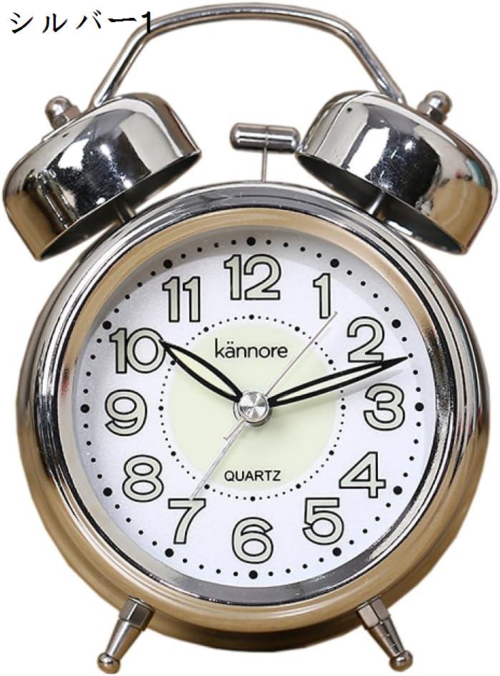 目覚まし時計 子供 ゴールド めざまし時計 大音量 こども かわいい 置物 置き時計 光 アラームクロック S 卓上時計 電池式 オブジェ｜shop-kaeru｜05