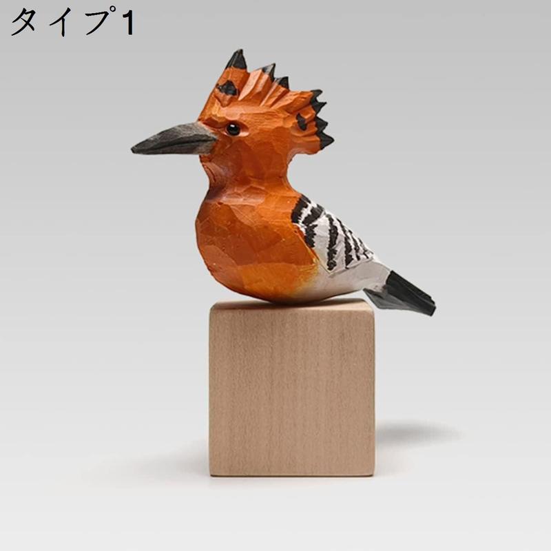 すずめ オブジェ 小鳥 置物 リアル 鳥の彫刻 F 小鳥のインテリア フィギュア 手作り木製彫刻 コトリ 木彫り 動物オブジェ 記念日｜shop-kaeru｜02
