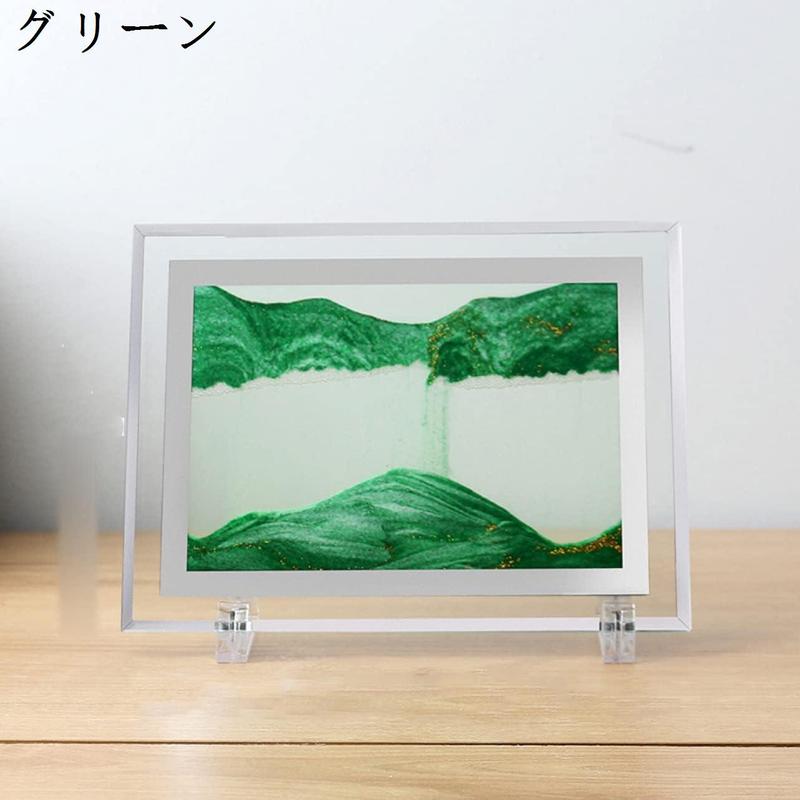 サンドピクチャー 3d流れる イエロー 砂絵時計 S 動く砂のアート絵 流れる砂フレーム 飾り 置物 3D抽象的な風景 ダイナミック 3D｜shop-kaeru｜03