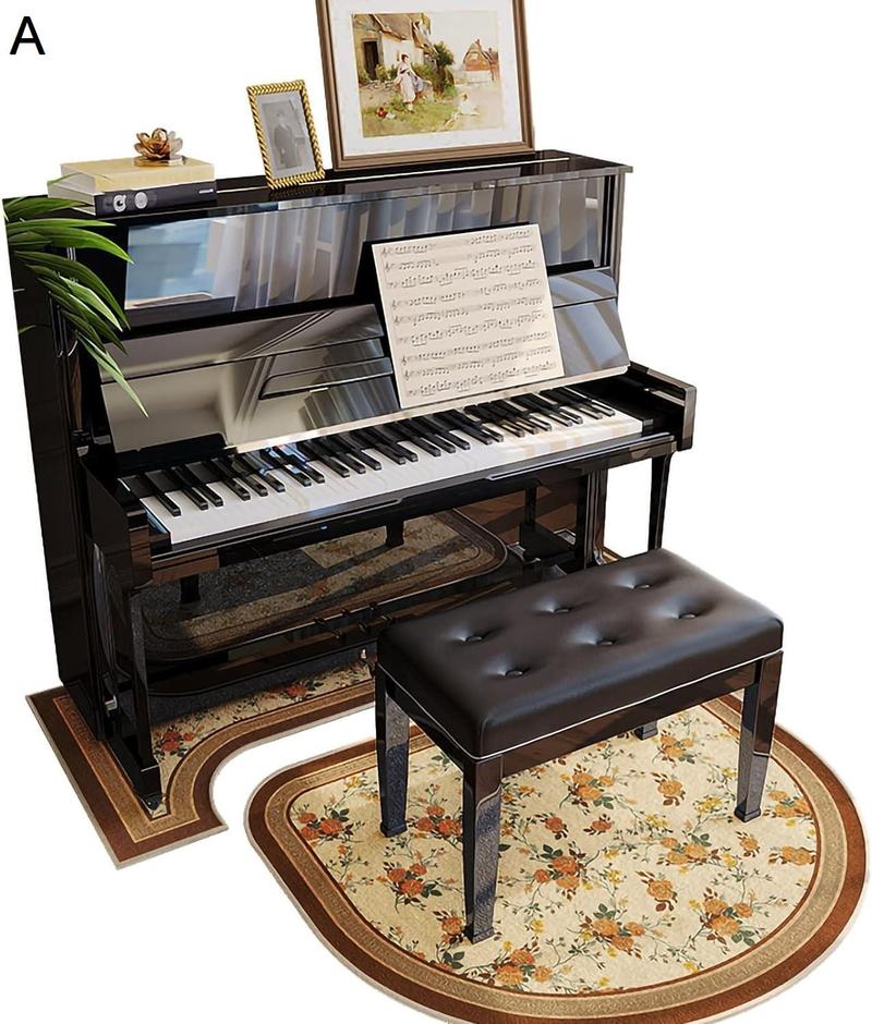 アメリカンアップライトピアノ用フロアマット、吸音?遮音パッド、吸音カーペット、グランドピアノスツールチェアパッド (Color : C, Size :｜shop-kaeru｜02