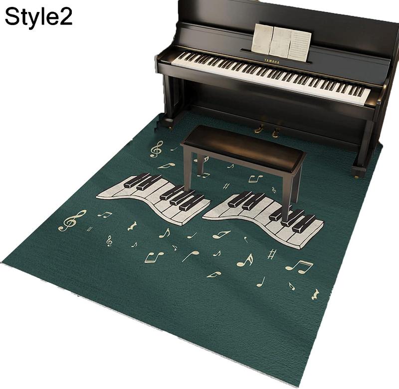 ピアノ防音マット アップライトピアノカーペットプロテクター防音滑り止めラグドラムパッド 厚さ12mm 楽器アクセサリー (Color : Style3, Siz｜shop-kaeru｜03