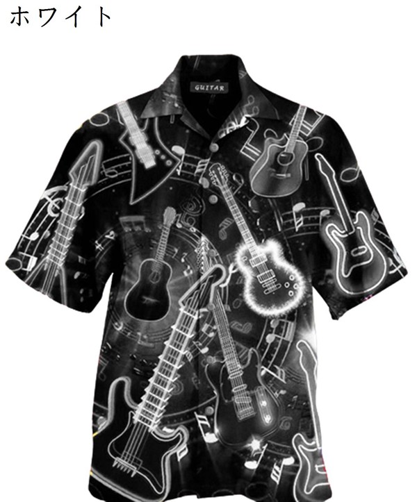 ギター柄シャツ（メンズ半袖シャツ、カジュアルシャツ）の商品一覧