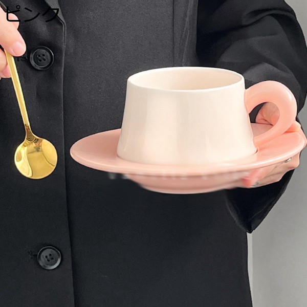 コーヒーカップ Tea Set パッチワーク カップ マグカップ カフェーカップ スプーン付き ケー...