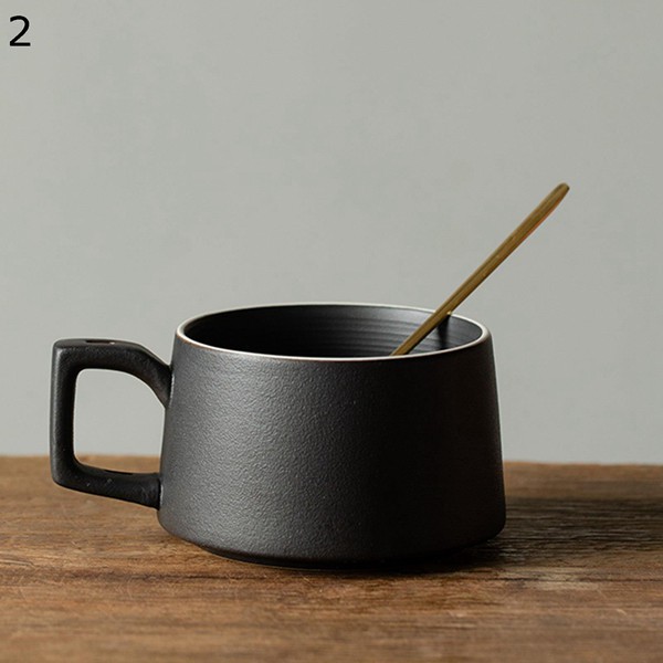 コーヒーカップ Tea Set グラデーション カップ プレート 皿 スプーン付き パッチワーク 朝食ミルクマグ ティー コーヒー 兼用｜shop-kaeru｜03
