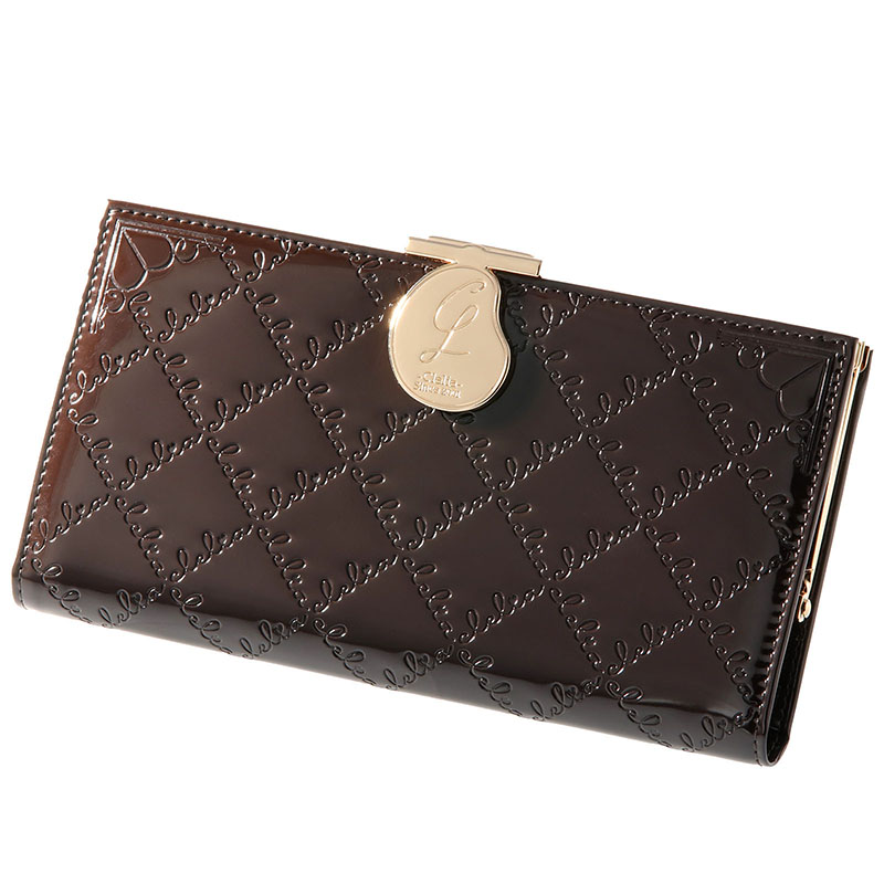 Clelia（クレリア） 長財布 レディース 財布 がま口財布 薄い エナメル