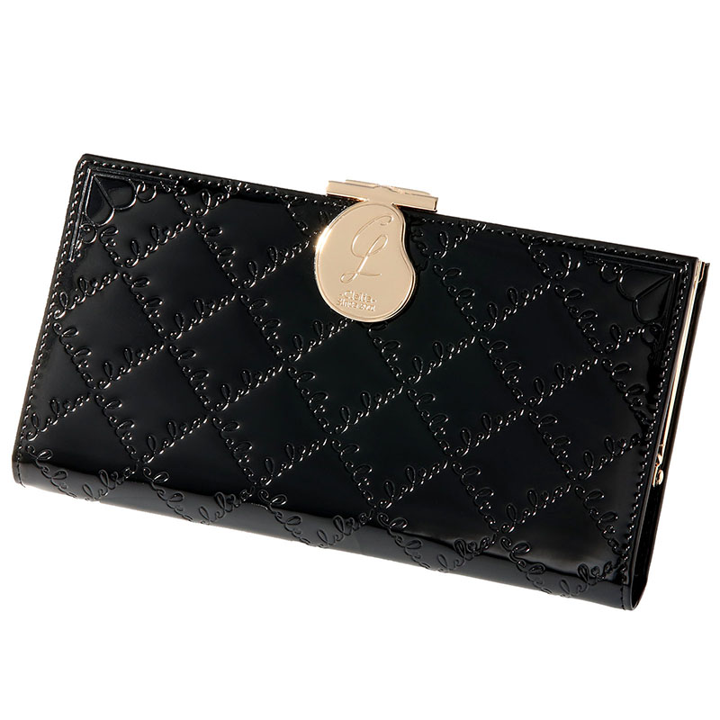 Clelia（クレリア） 長財布 レディース 財布 がま口財布 薄い エナメル