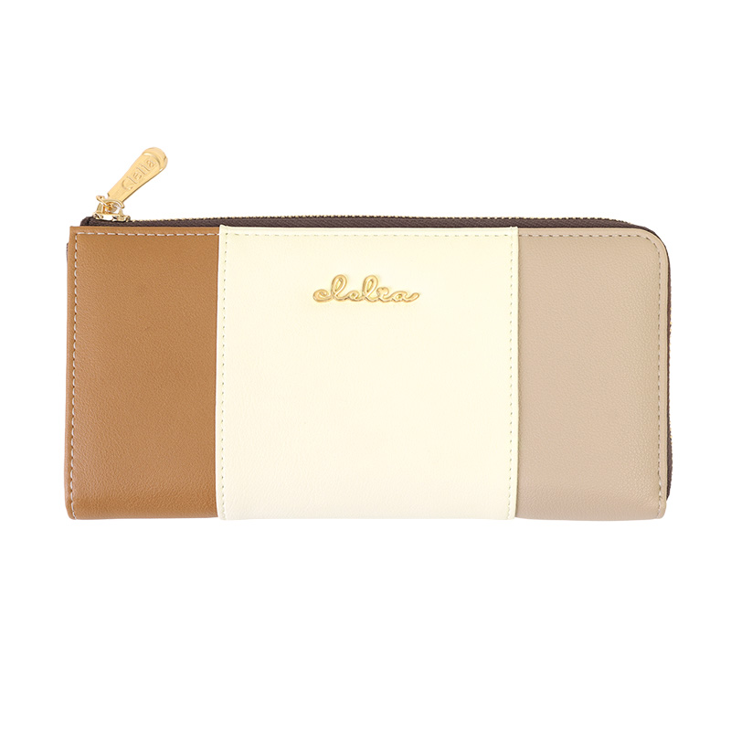 Clelia（クレリア） 財布 レディース 長財布 大容量 ストライプ L字 