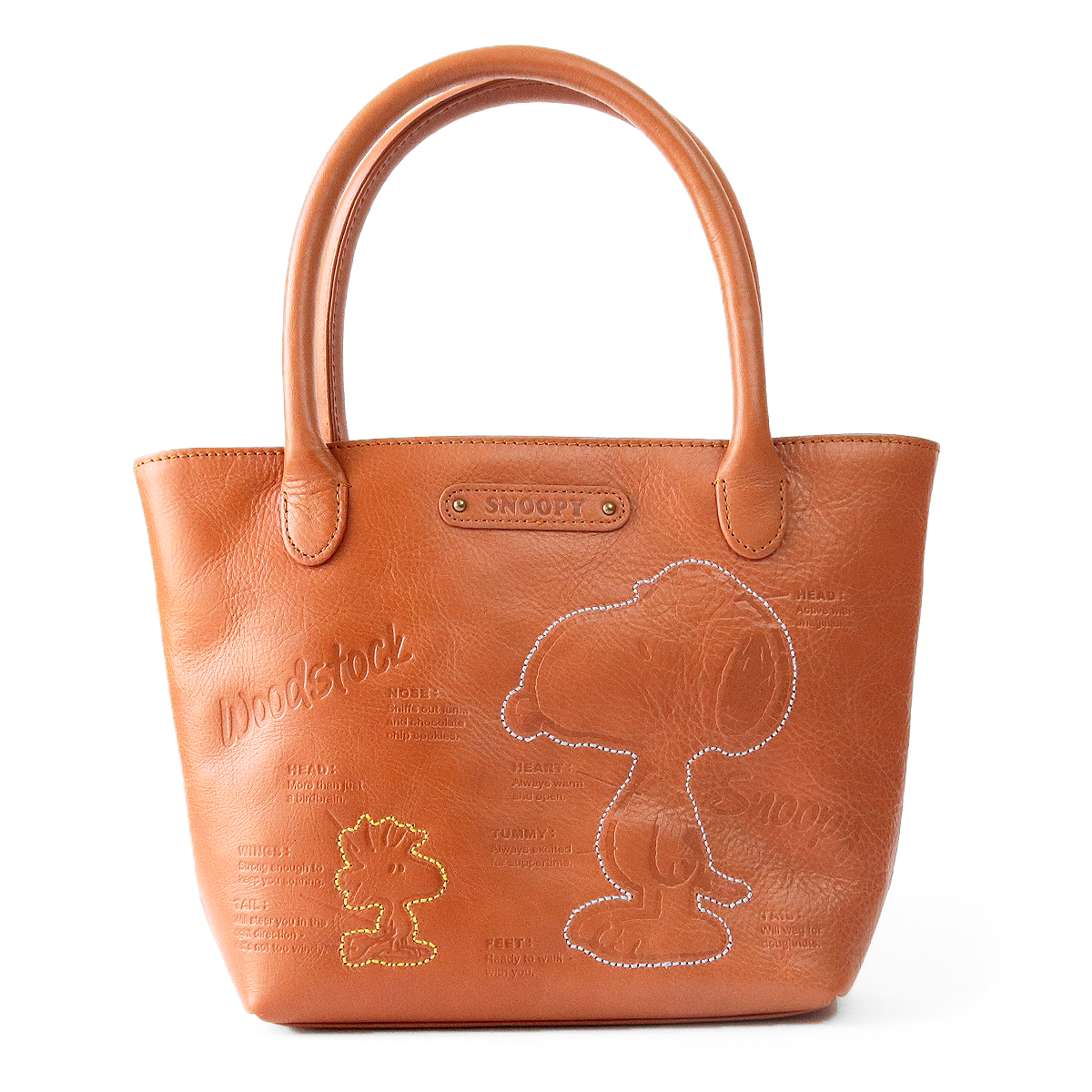 SNOOPY（スヌーピー） ハンドバッグ レディース 本革 ミニバッグ 