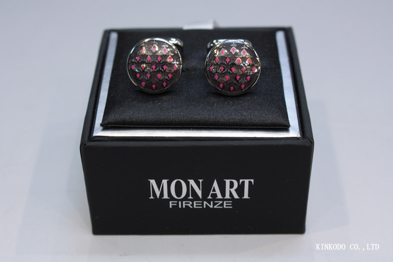 MON ART（モンアート） フルーツ柄カフスリンクス 丸型フェイス／Made in Italy |  | 02