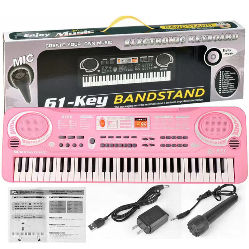 ロールピアノ 61鍵ハンドロールピアノ 子供用ピアノ おもちゃ 電子