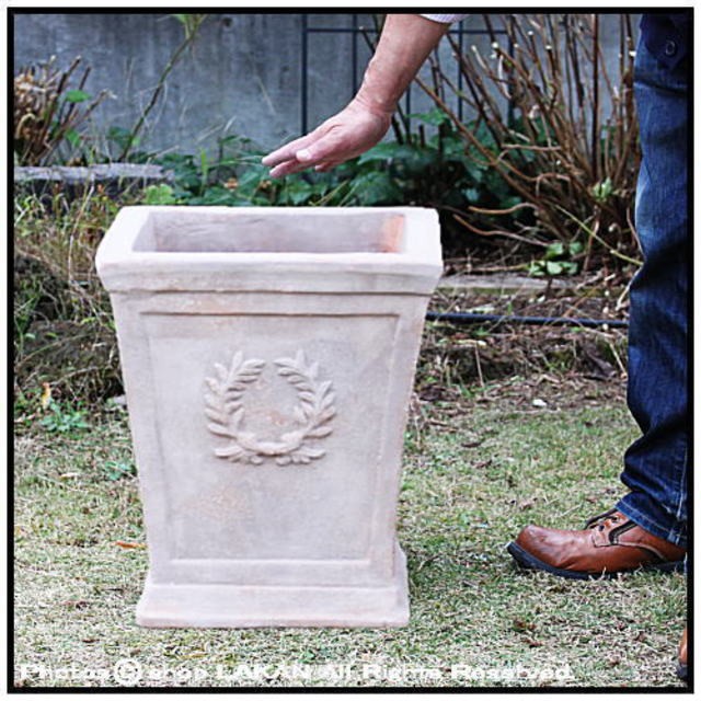 大きい割引即納 新発売 ローレルスクエアー アンティコ40cm 角型テラコッタ製輸入植木鉢 エッシュバッハ社 ラカン 園芸用品 Ebgi