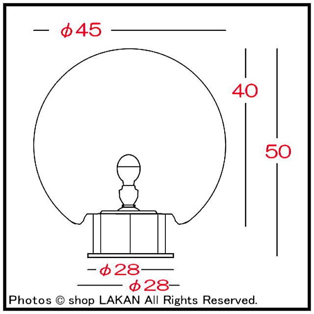 スフェラ照明付φ45cm ポリエチレン樹脂製オブジェ / ユーロ3社 ER2767L