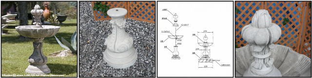イタリア 石造噴水 小型 