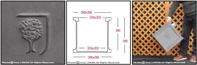 送料無料 NEWステップボックスW38cm キューブ型ファイバークレイ樹脂製正角型植木鉢 / RHS社 SPK_R01_38  :SPK-R01-38:shop ラカン - 通販 - Yahoo!ショッピング
