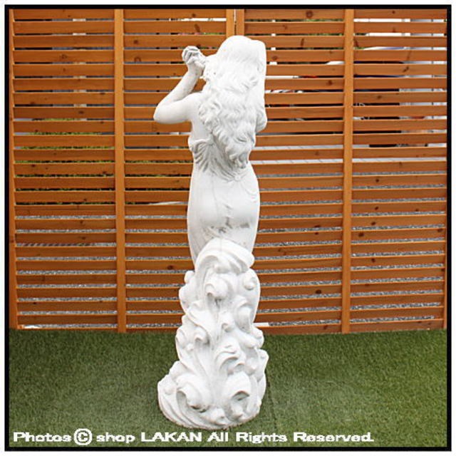 恥じらいの乙女像 H120cm イタリア製 洋風ガーデン 大型石造 女性像