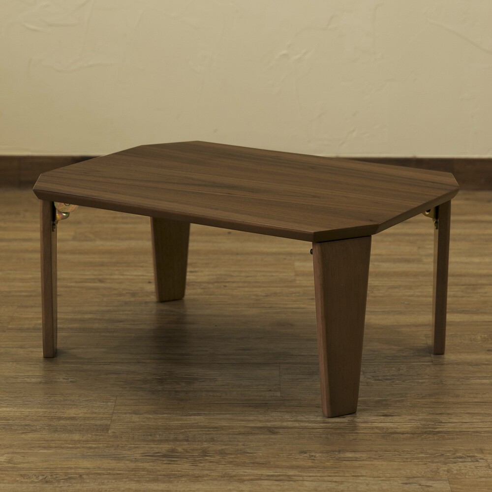 折畳みテーブル Rosslea60 センターテーブル 折りたたみ コンパクト 木製 ナチュラル ウォールナット｜shop-marie｜03