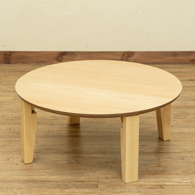 折畳みテーブルRosslea 直径65cm テーブル ちゃぶ台 円テーブル ナチュラル ウォールナット シンプル センターテーブル｜shop-marie｜02