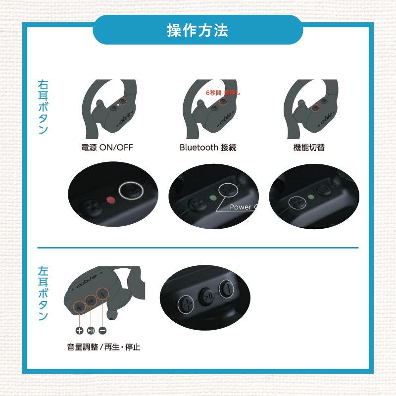 ワイヤレス集音器（able aid）ABLE-AID-01