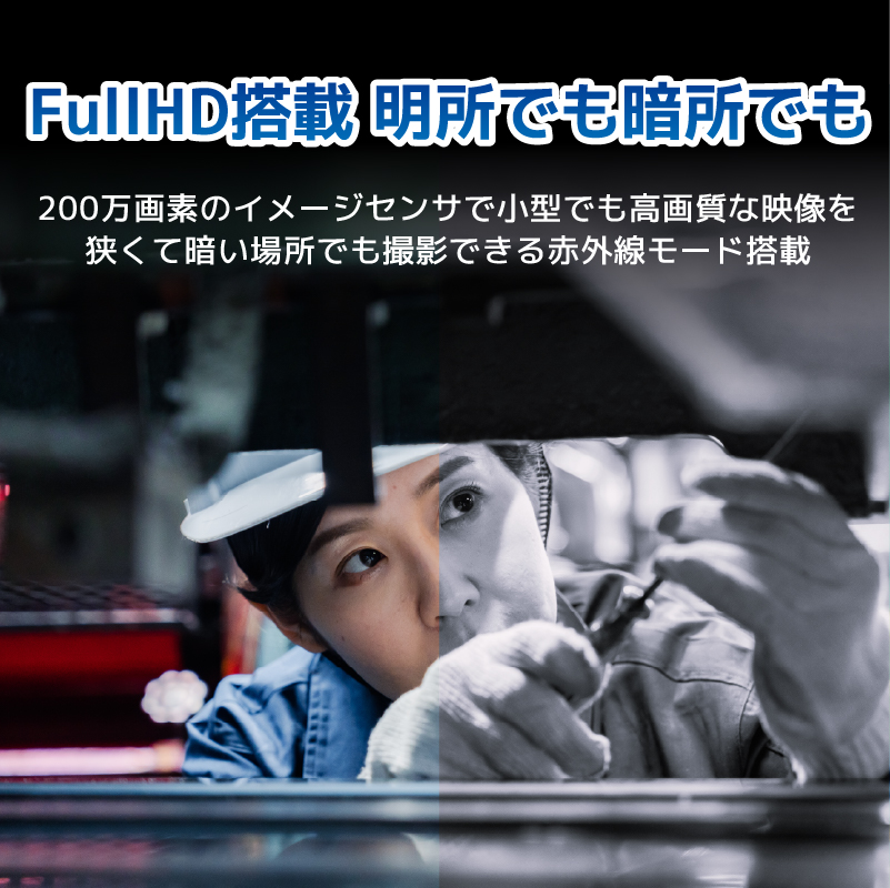 工事現場・倉庫作業・防犯に最適な小型カメラ「ミニレコーダー M7」。7