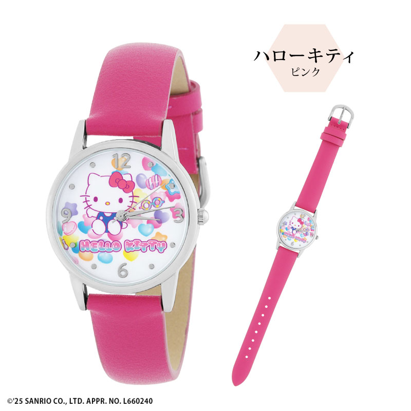 日本製 サンリオ 革ベルトウォッチ JR4D0001 ハローキティ
